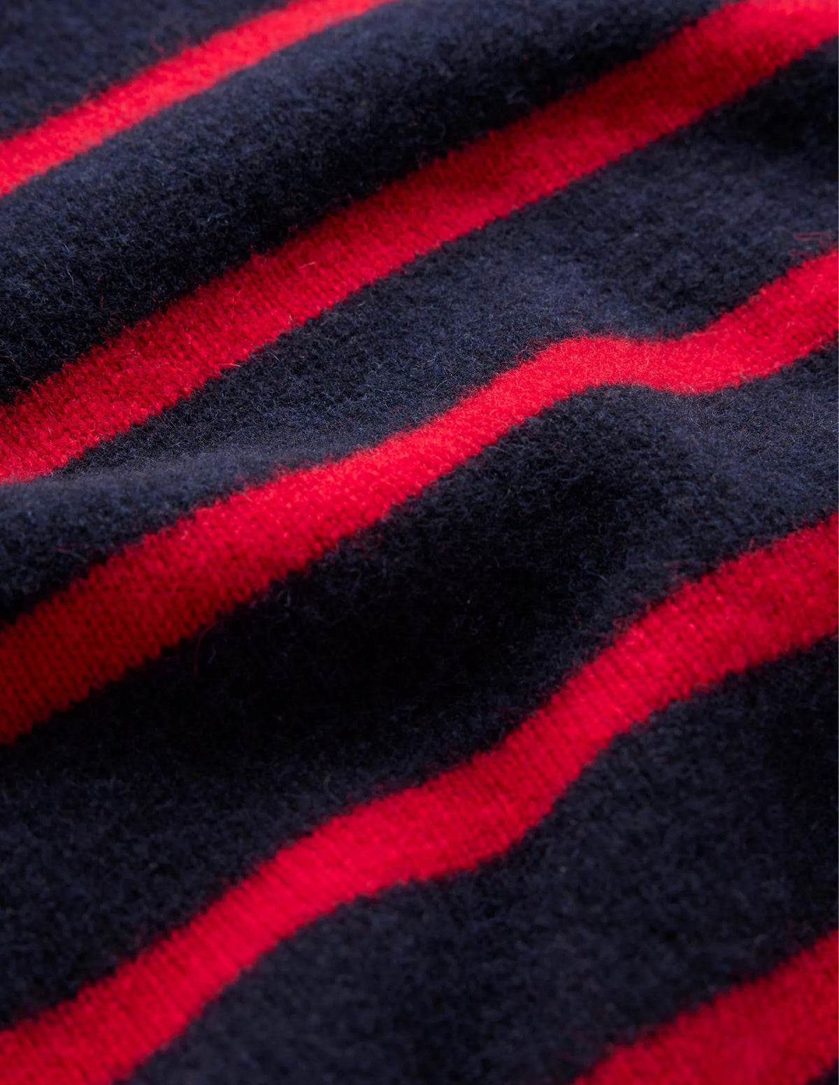 Evelyn Oversized Wool Sweater-Navy Peony, Post Box Red