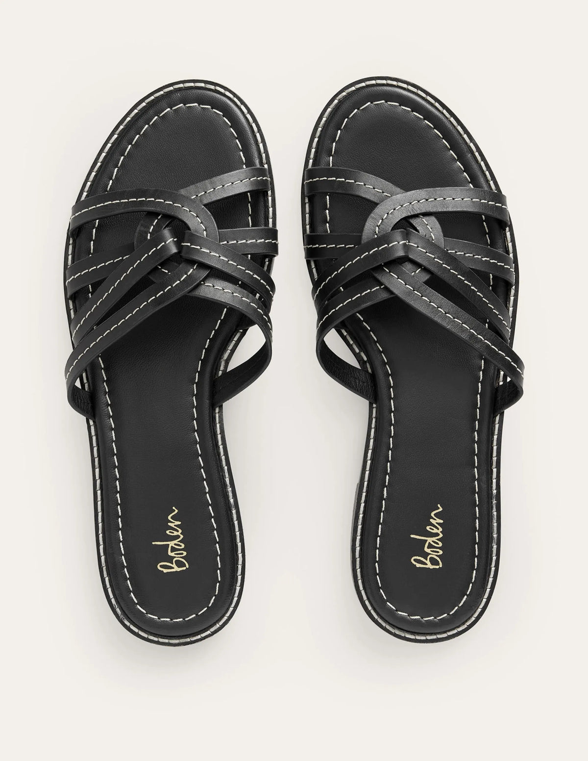 Multi Strap Sliders-Black