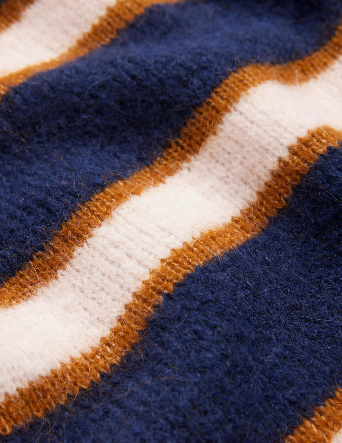 Rosemary Relaxed Sweater-French Navy, Pumpkin