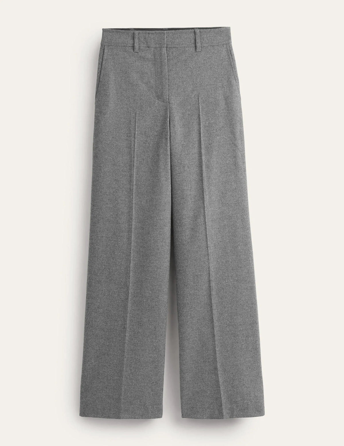 Westbourne Wool Pants-Charcoal Marl