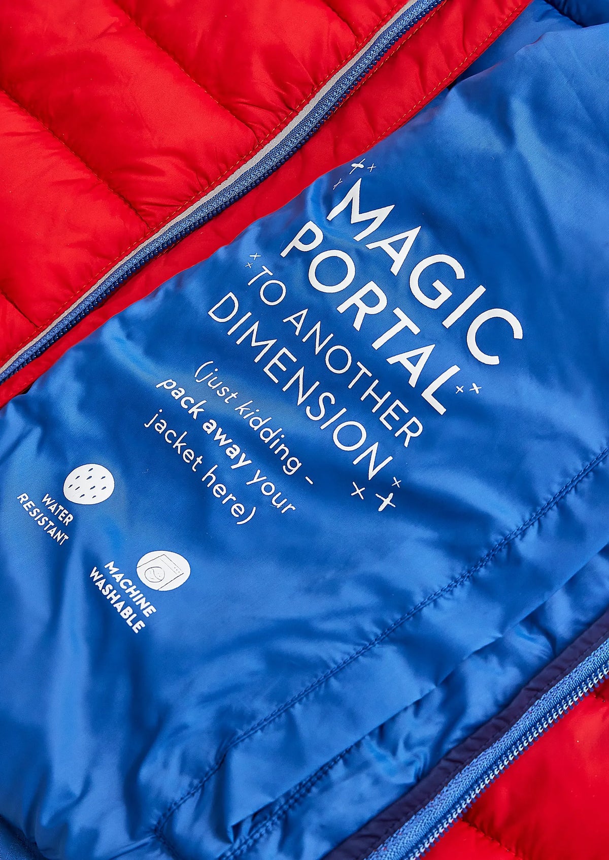 Pack-away Padded Jacket-Red