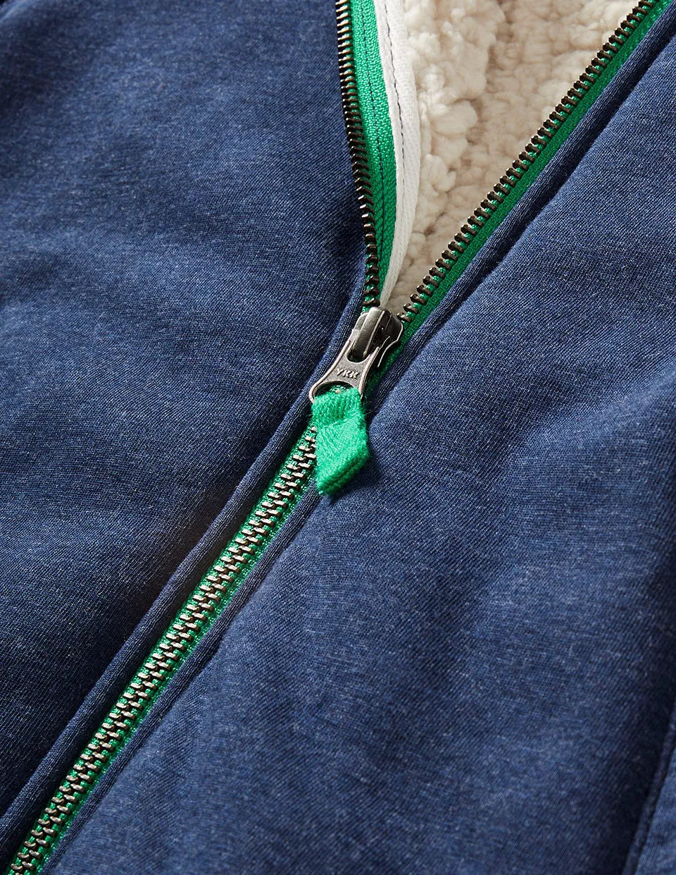 Cosy Fleece-Lined Hoodie-College Navy Marl