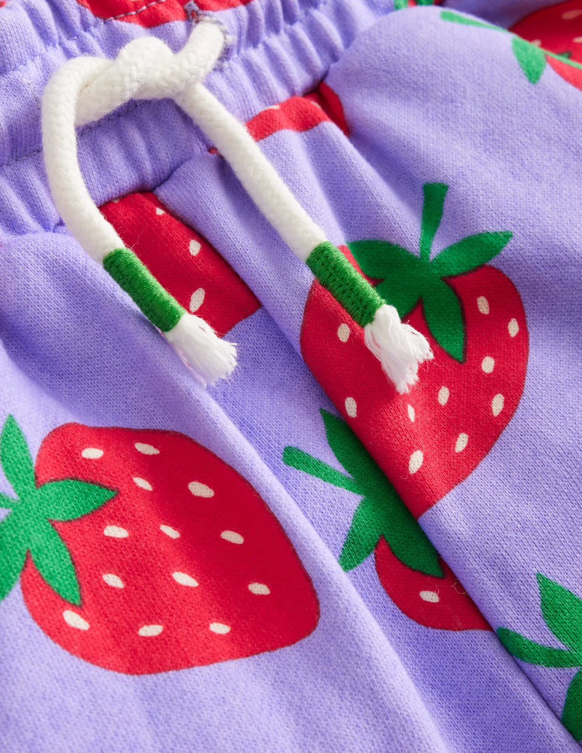 Printed Cosy Sweatpants-Parma Violet Strawberries