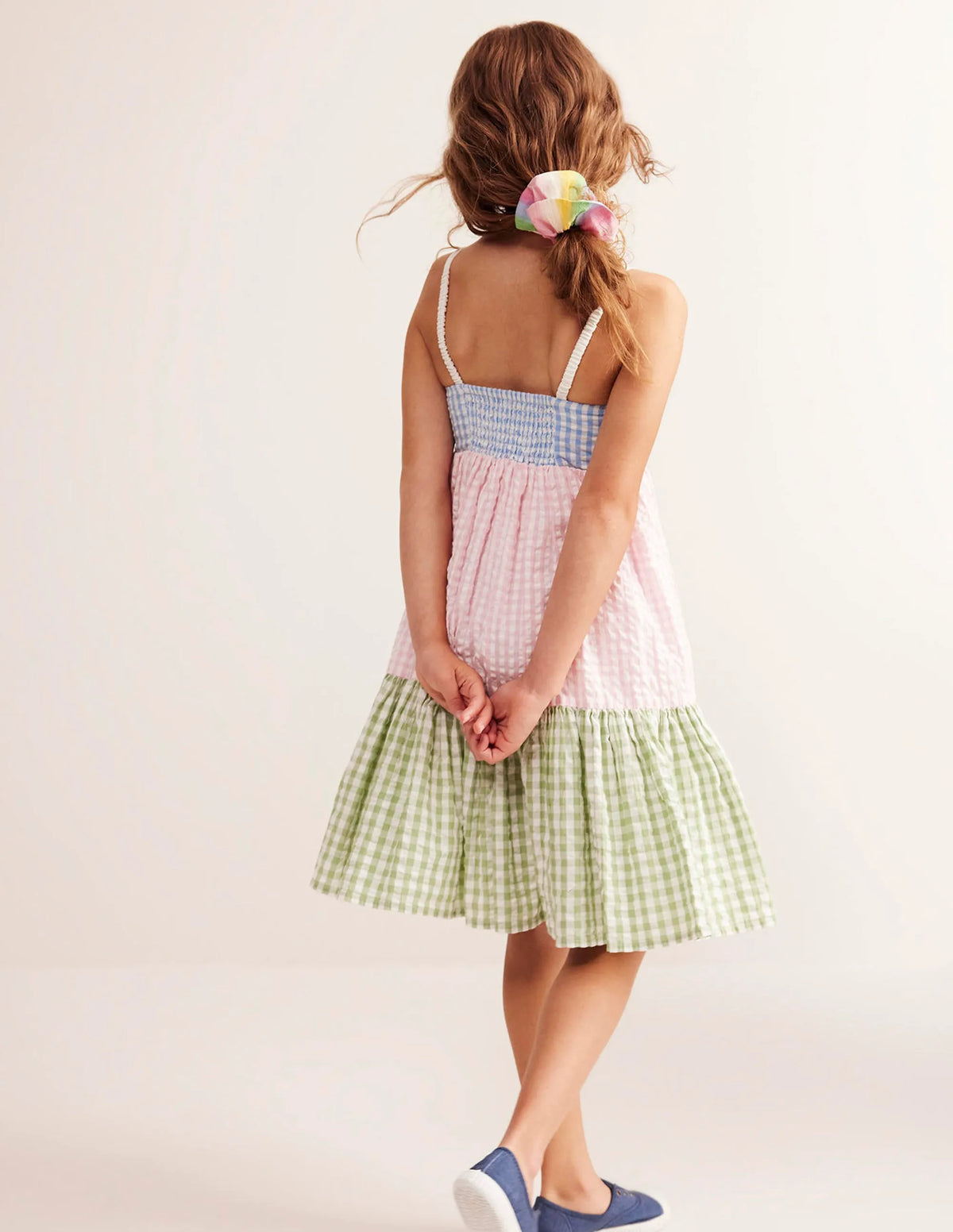 Hotchpotch Tiered Twirly Dress-Gingham Hotchpotch