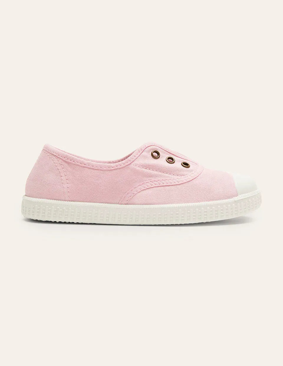 Laceless Canvas Pull-ons-Cameo Pink
