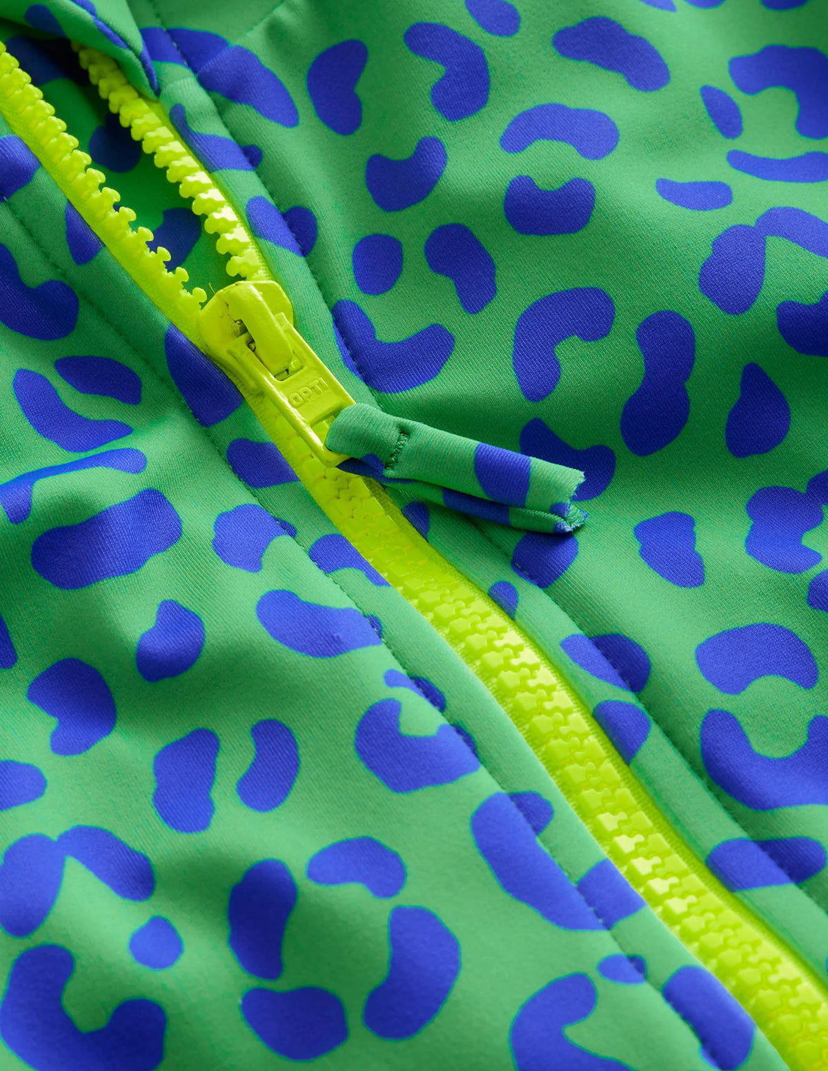 Long-sleeved Swimsuit-Green Leopard