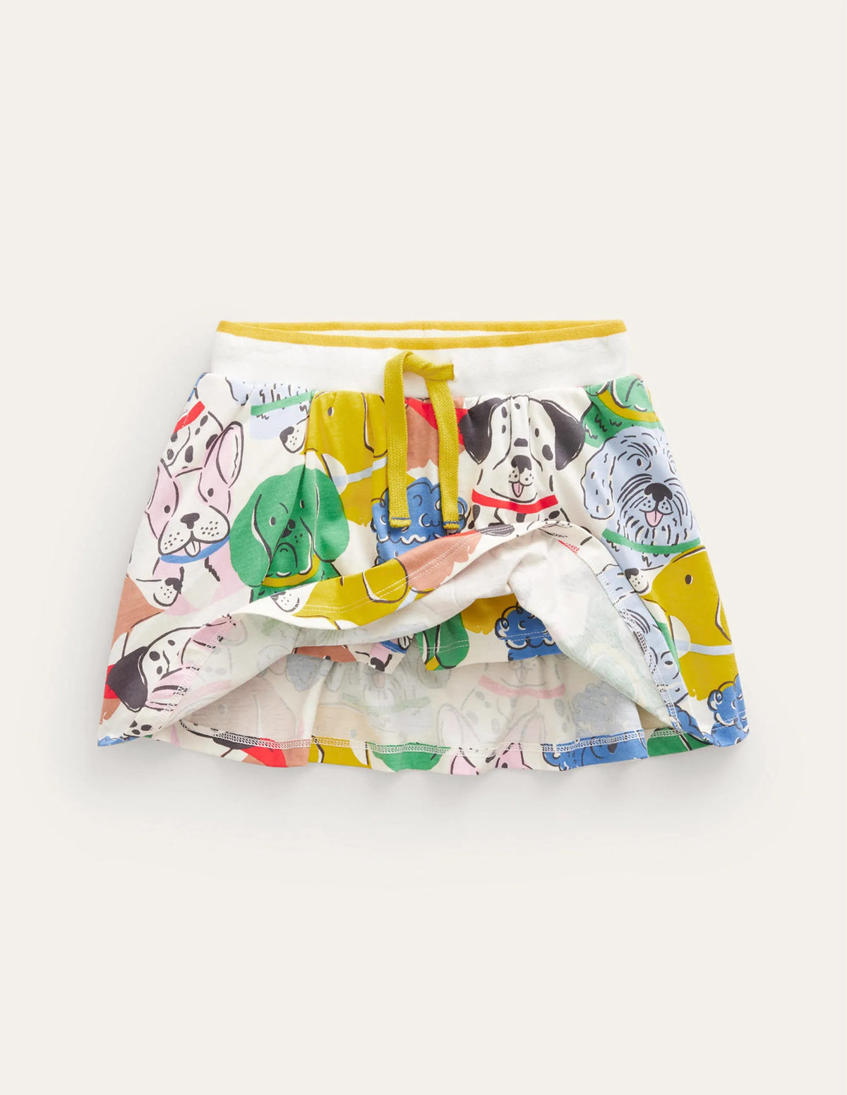 Printed Jersey Skort-Multi Desert Animals