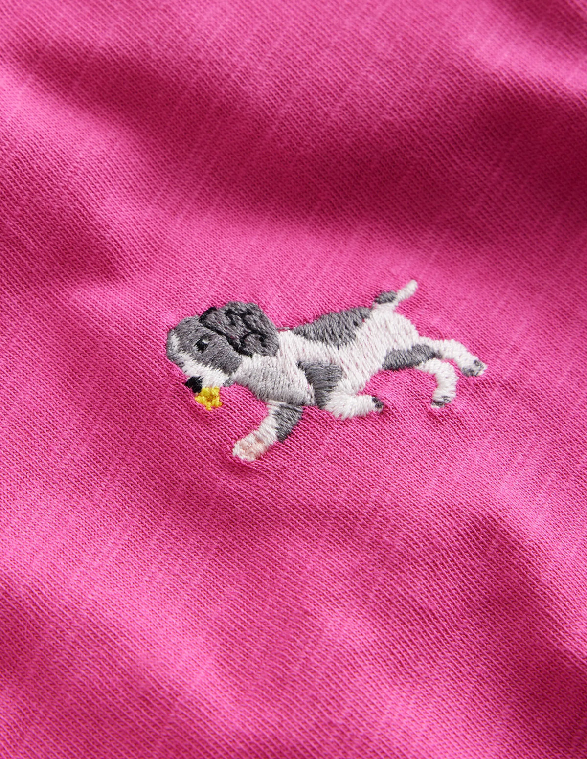 Embroidered Logo T-Shirt-Strawberry Ice Dog