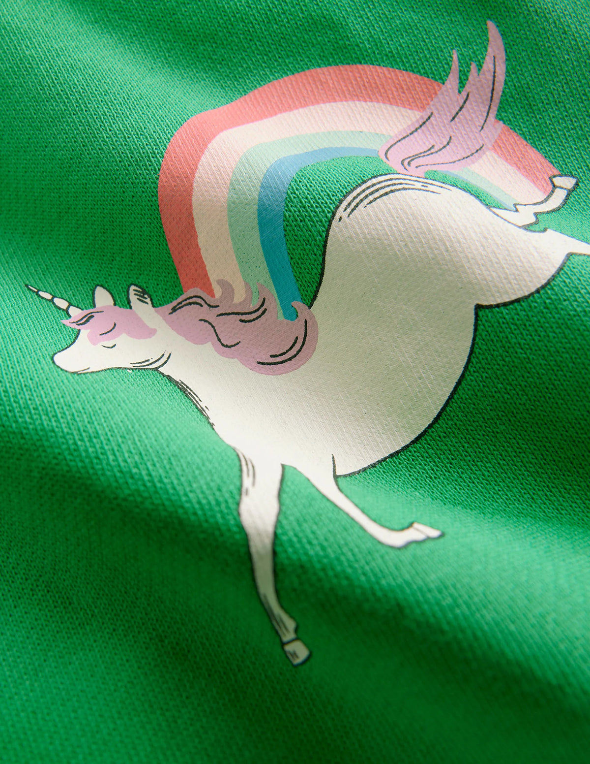 longer length sweat-Green Unicorn