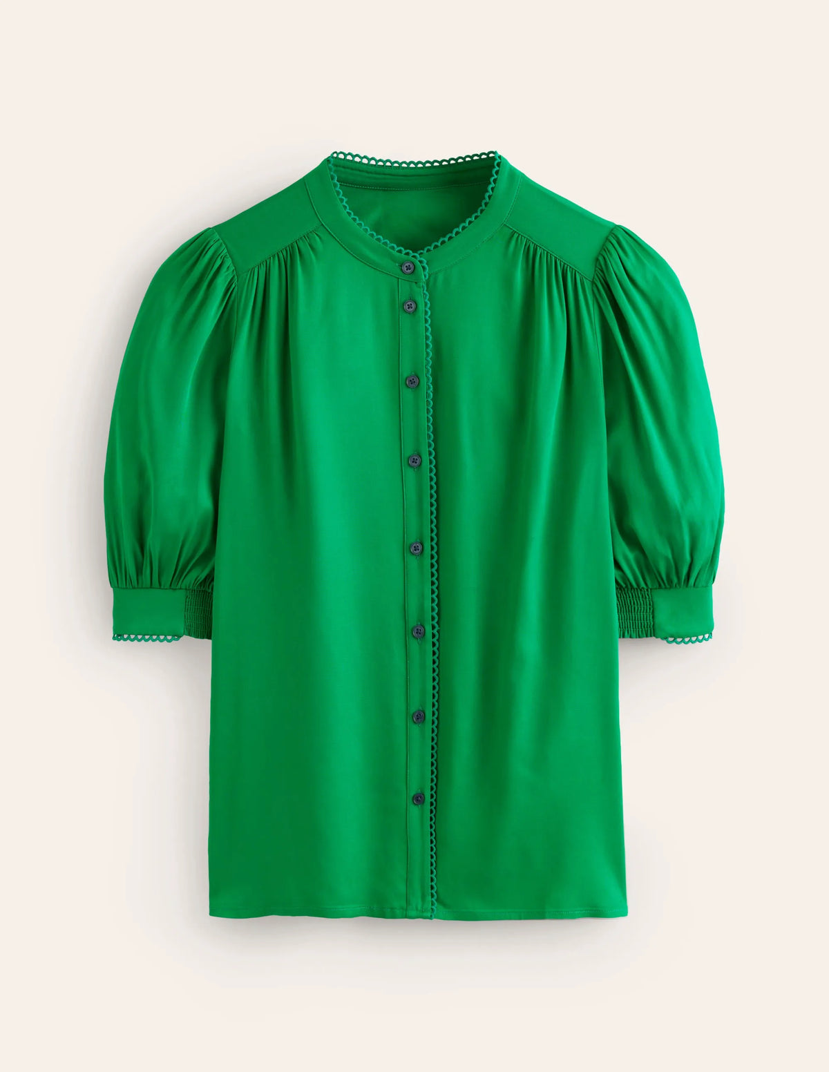 Ara Short Sleeve Top-Rich Emerald
