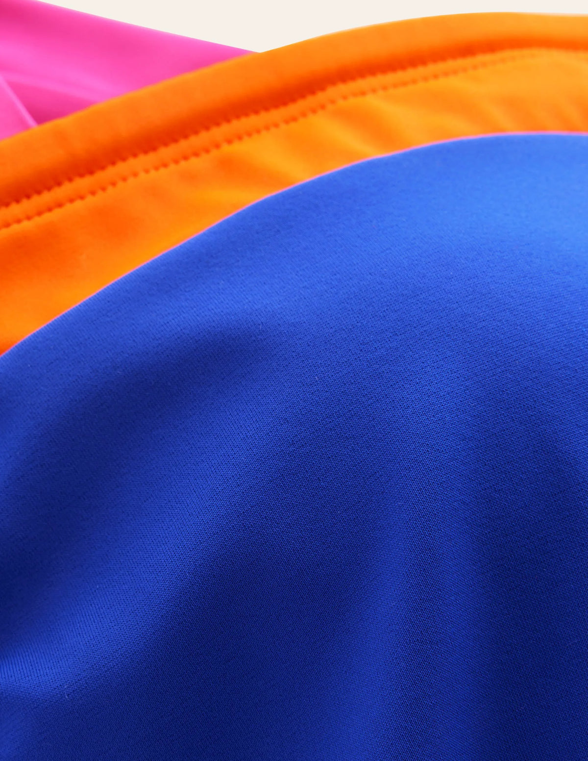 Santorini Tankini Top-Blue/Pink Colourblock