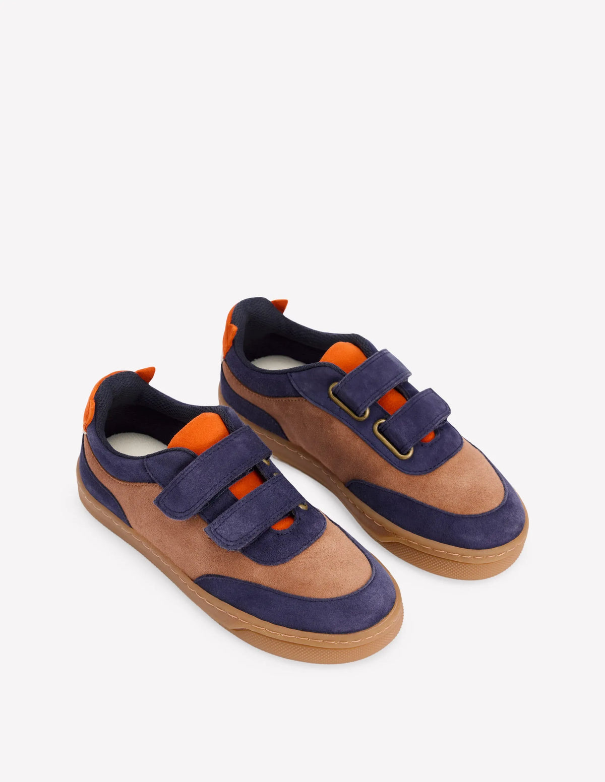 Colourblock Sneakers-Toffee Brown Fox