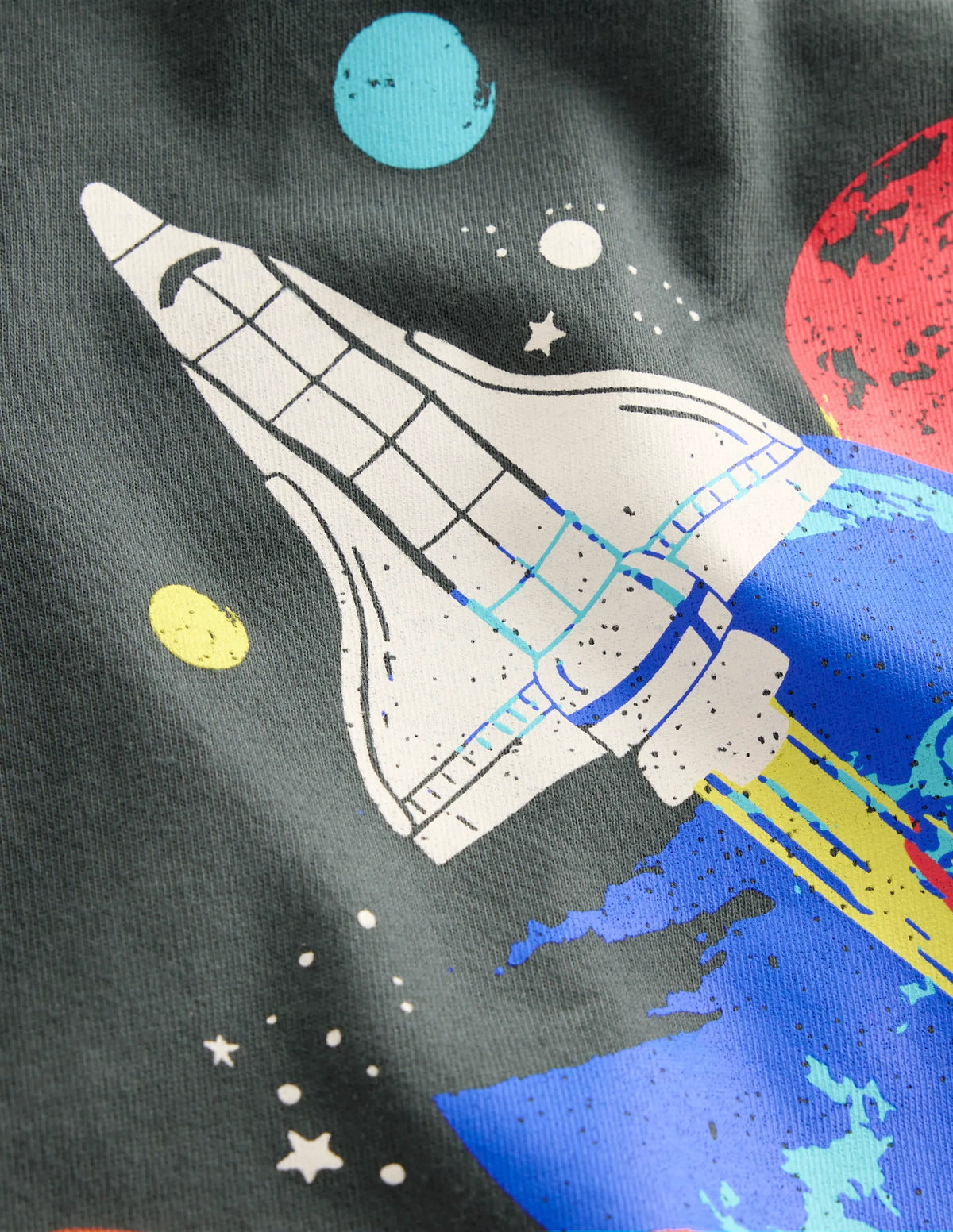 Front & Back Graphic T-shirt-Smoke Space