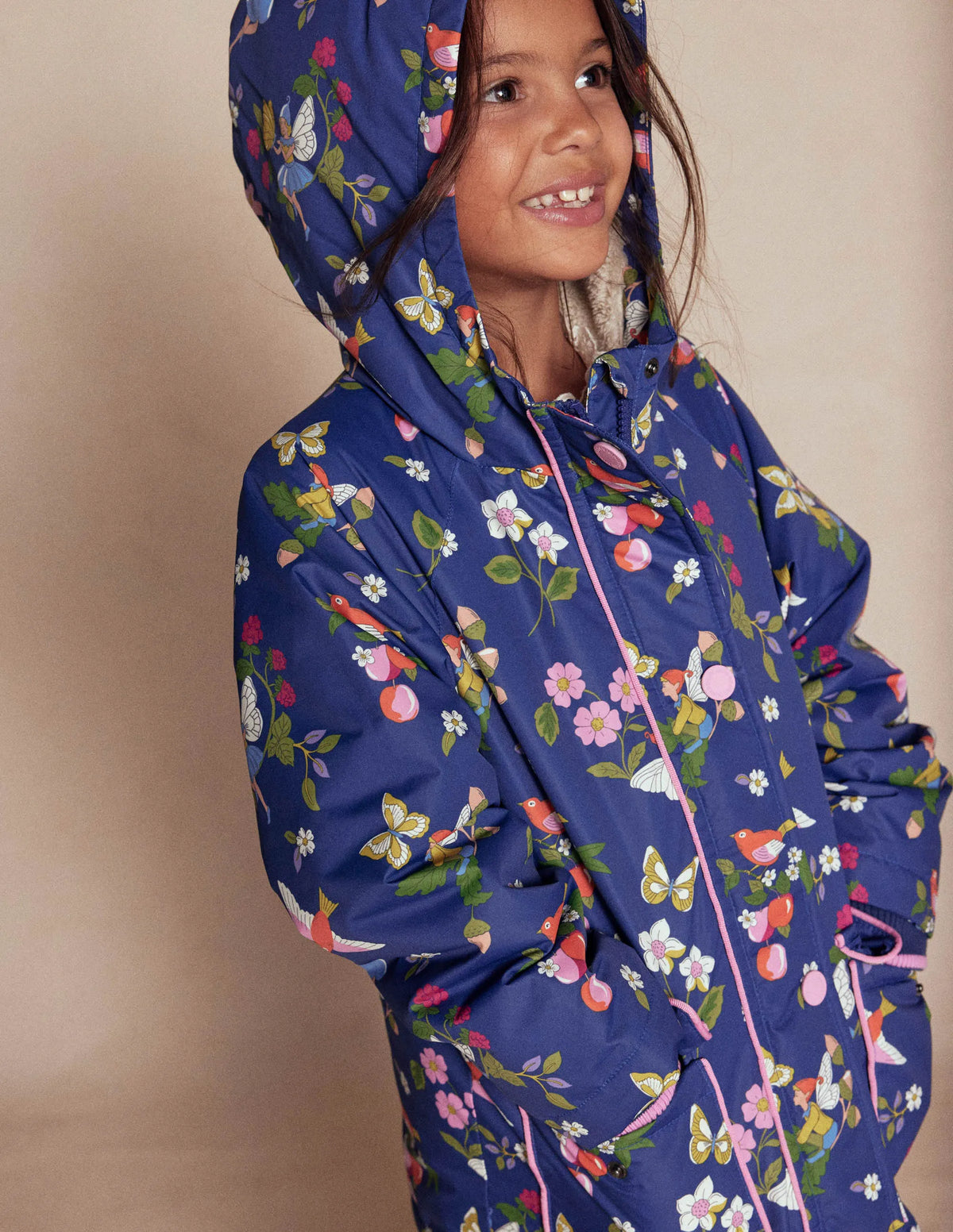 Sherpa Lined Anorak-Starboard Blue Fairies