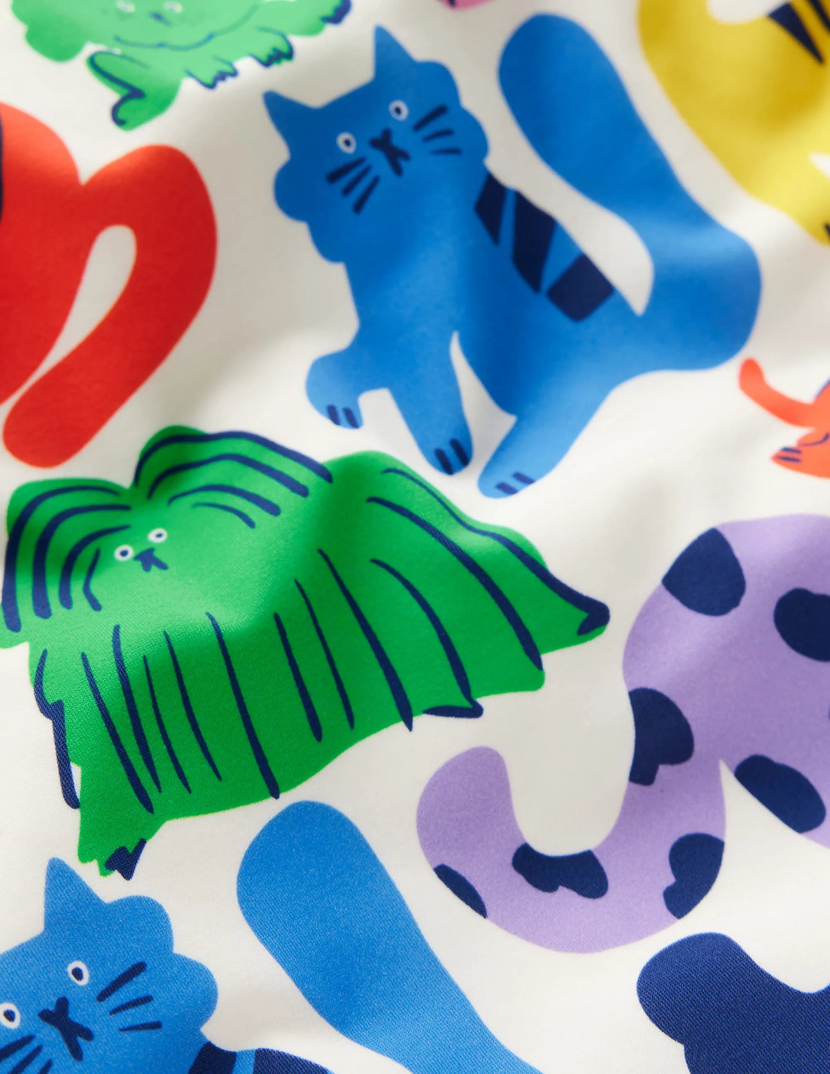 Cross-back Printed Swimsuit-Multi Oatmeal Rainbow Pets