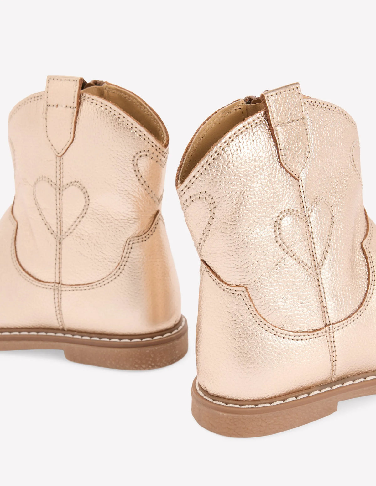 Western Boots-Gold