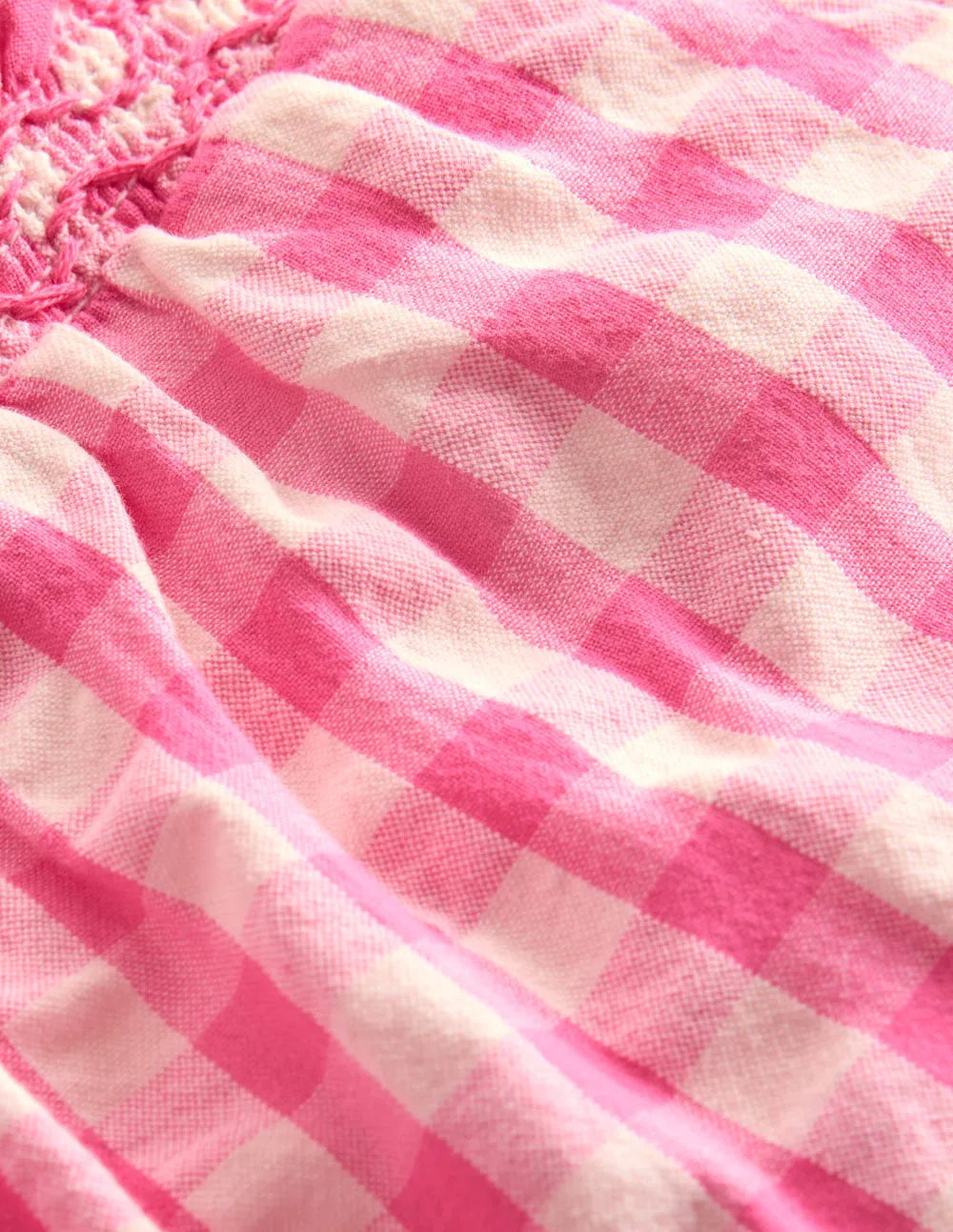 Woven Pants-Pink Rose Gingham