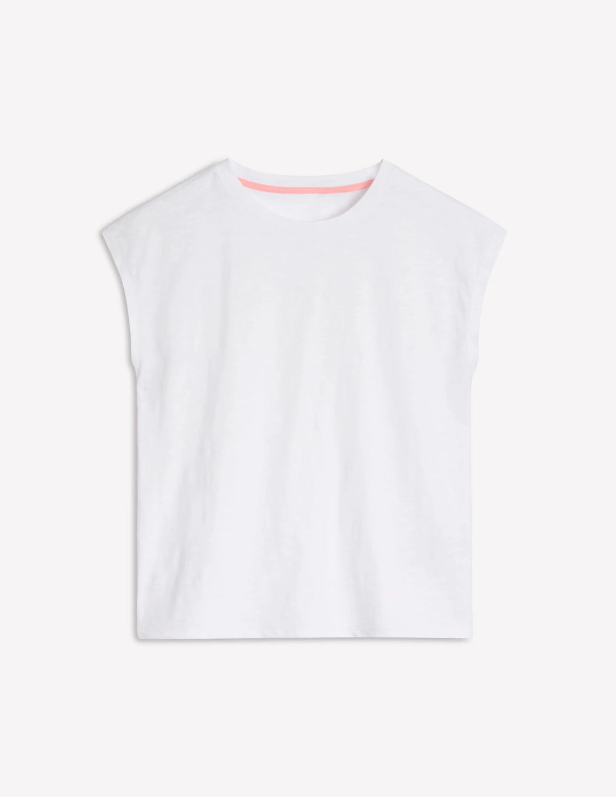 Louisa Cotton Slub T-shirt-White