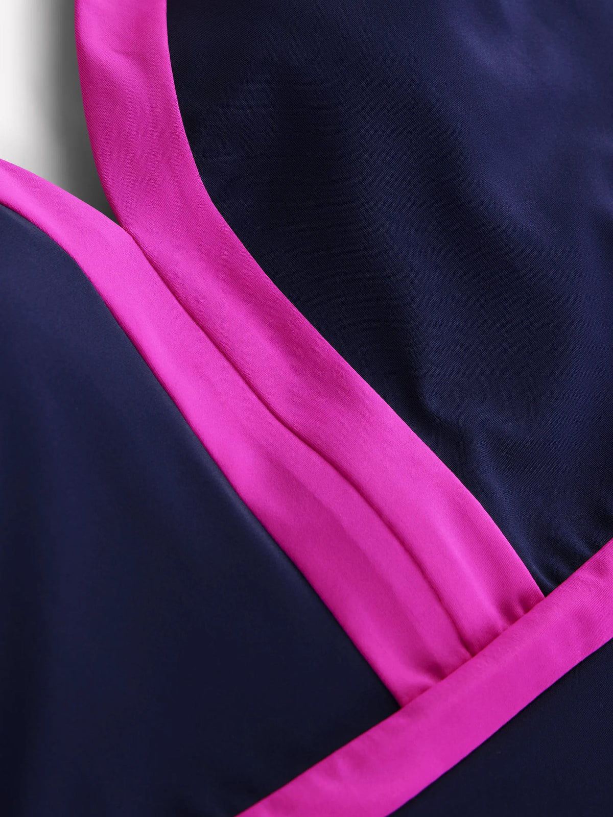 Ios V Panel Swimsuit-Navy, Pink