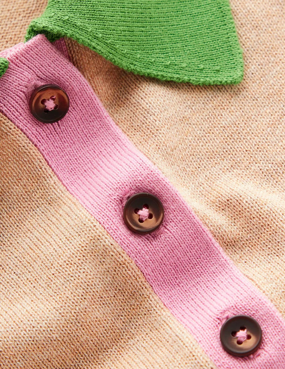 Lara Cotton Henley Jumper-Chinchilla Melange