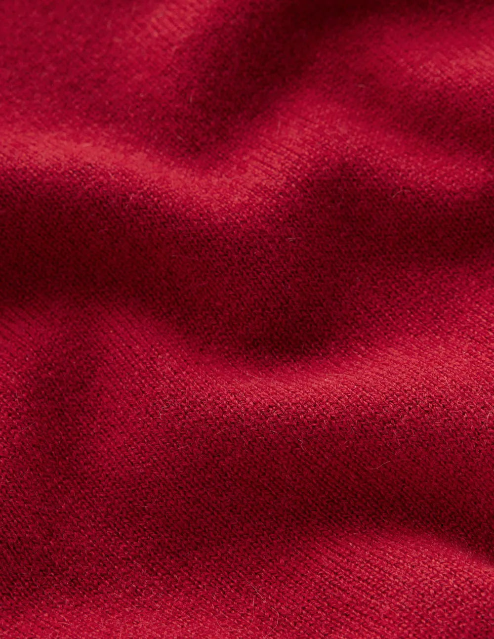 Eva Cashmere Crew Neck Sweater-Red Liquorice