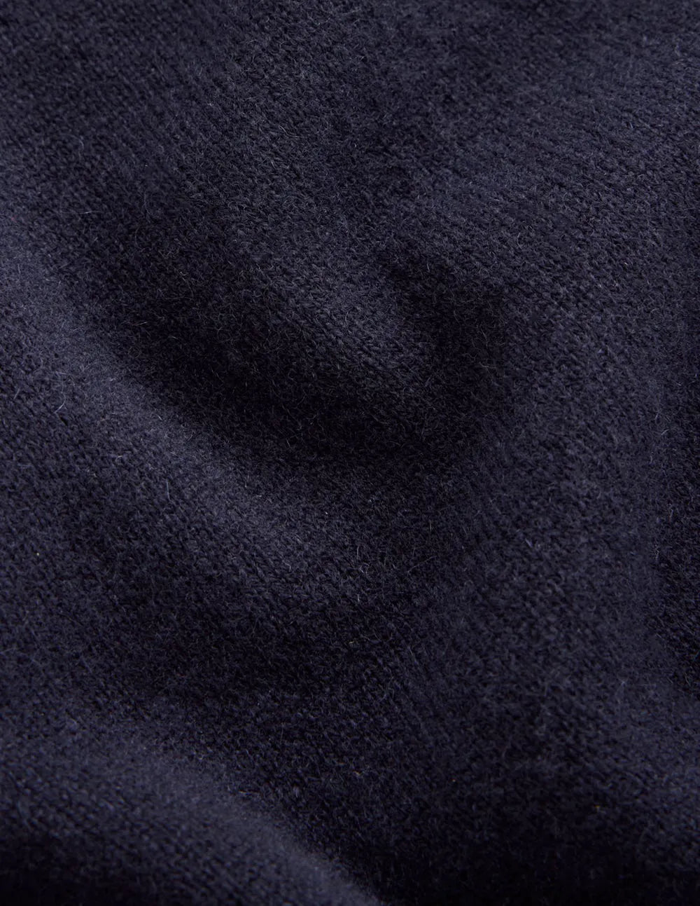 Eva Cashmere Roll Neck Sweater-Navy
