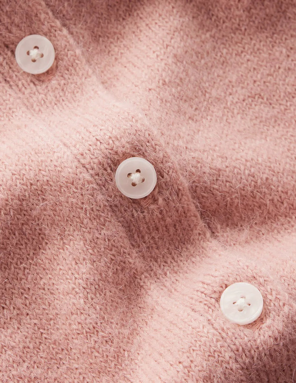 Collared Tie Front Cardigan-Misty Rose Pink