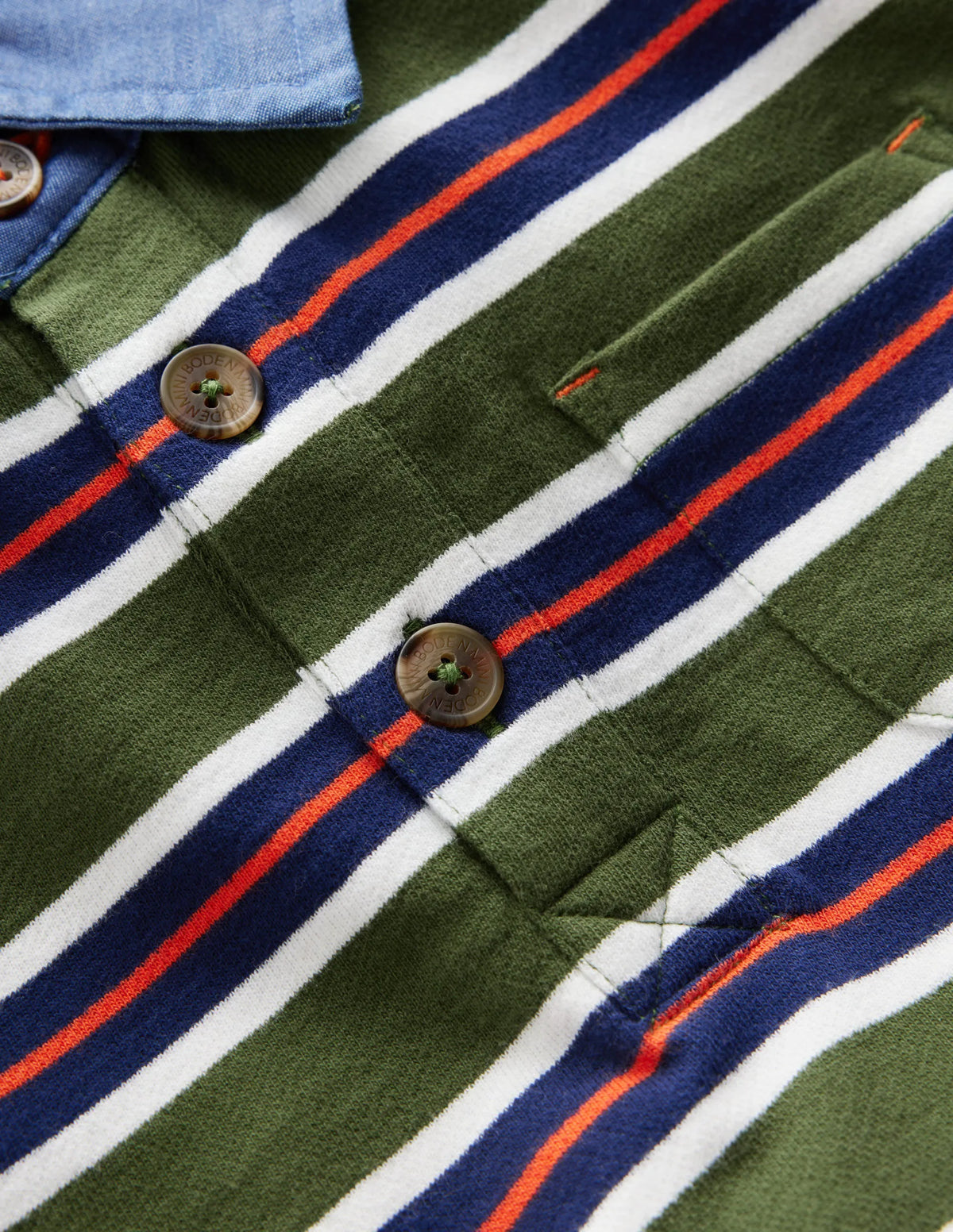 Smart Collared Sweatshirt-Brunswick Green / College Navy