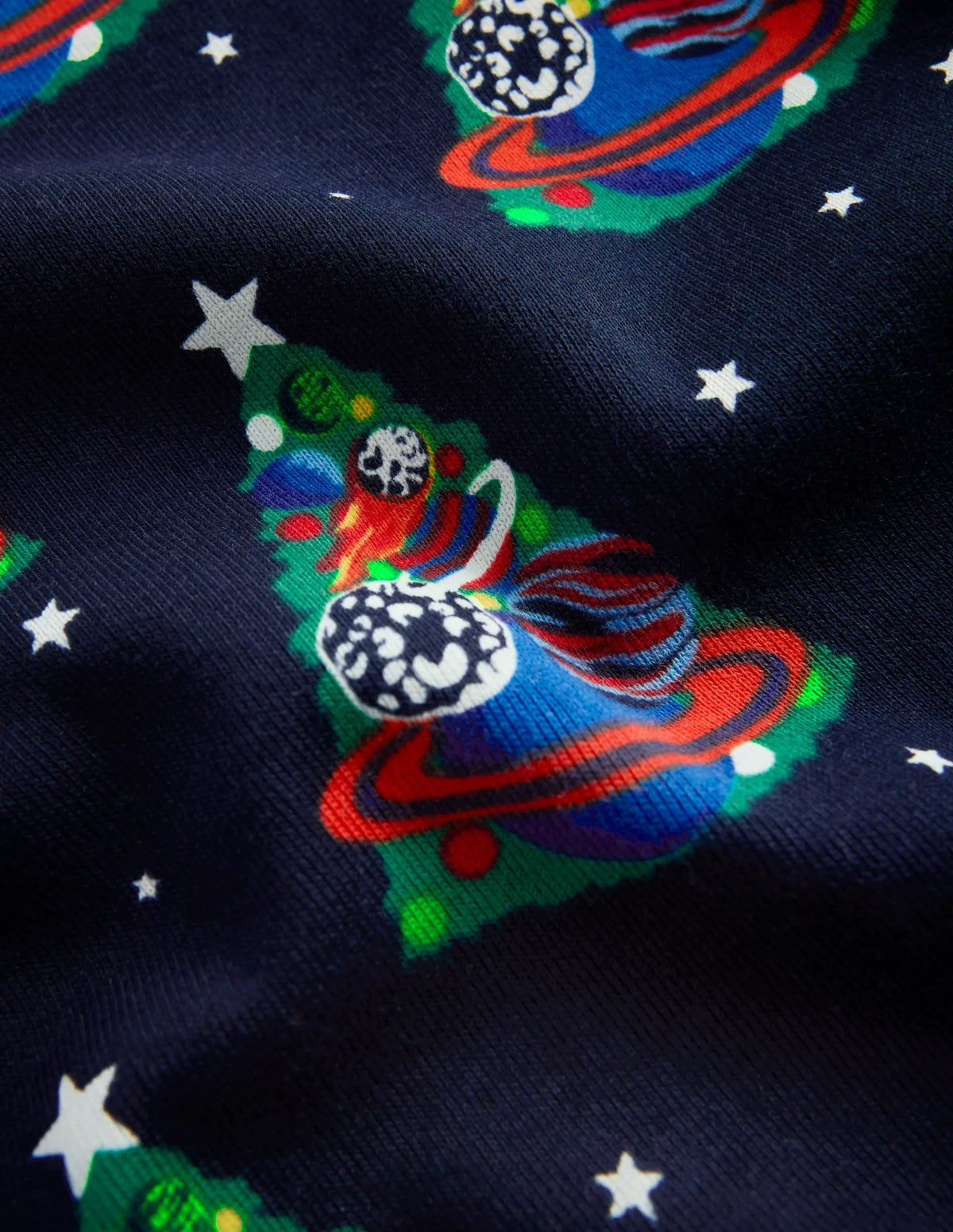 Snug Glow-in-the-dark Pajamas-Solar Christmas Tree