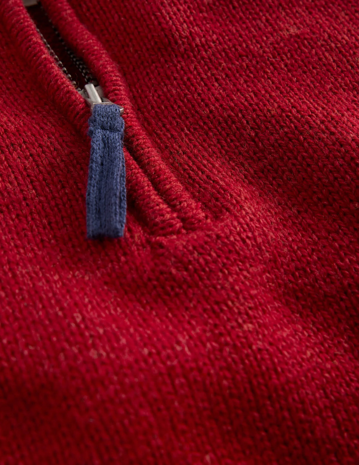 Heritage Half-Zip Sweater-Crimson Red