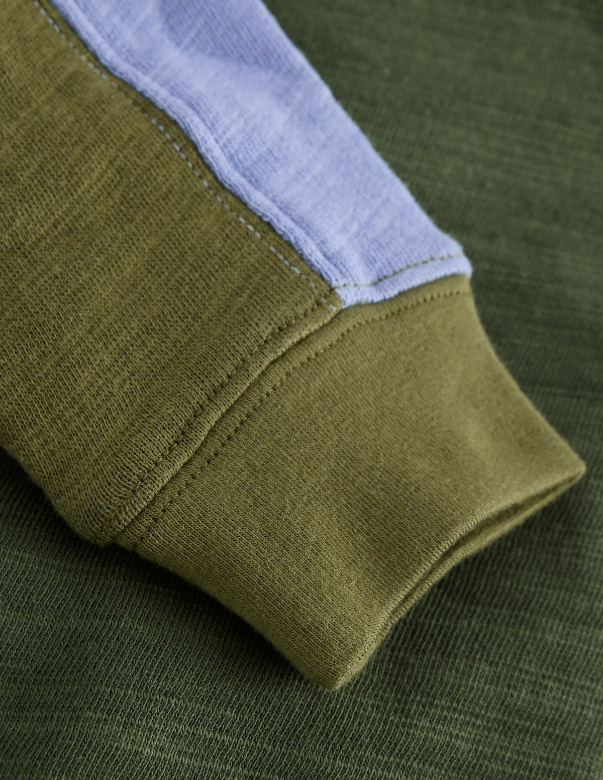 Colourblock Mid-weight T-Shirt-Brunswick Green Colourblock