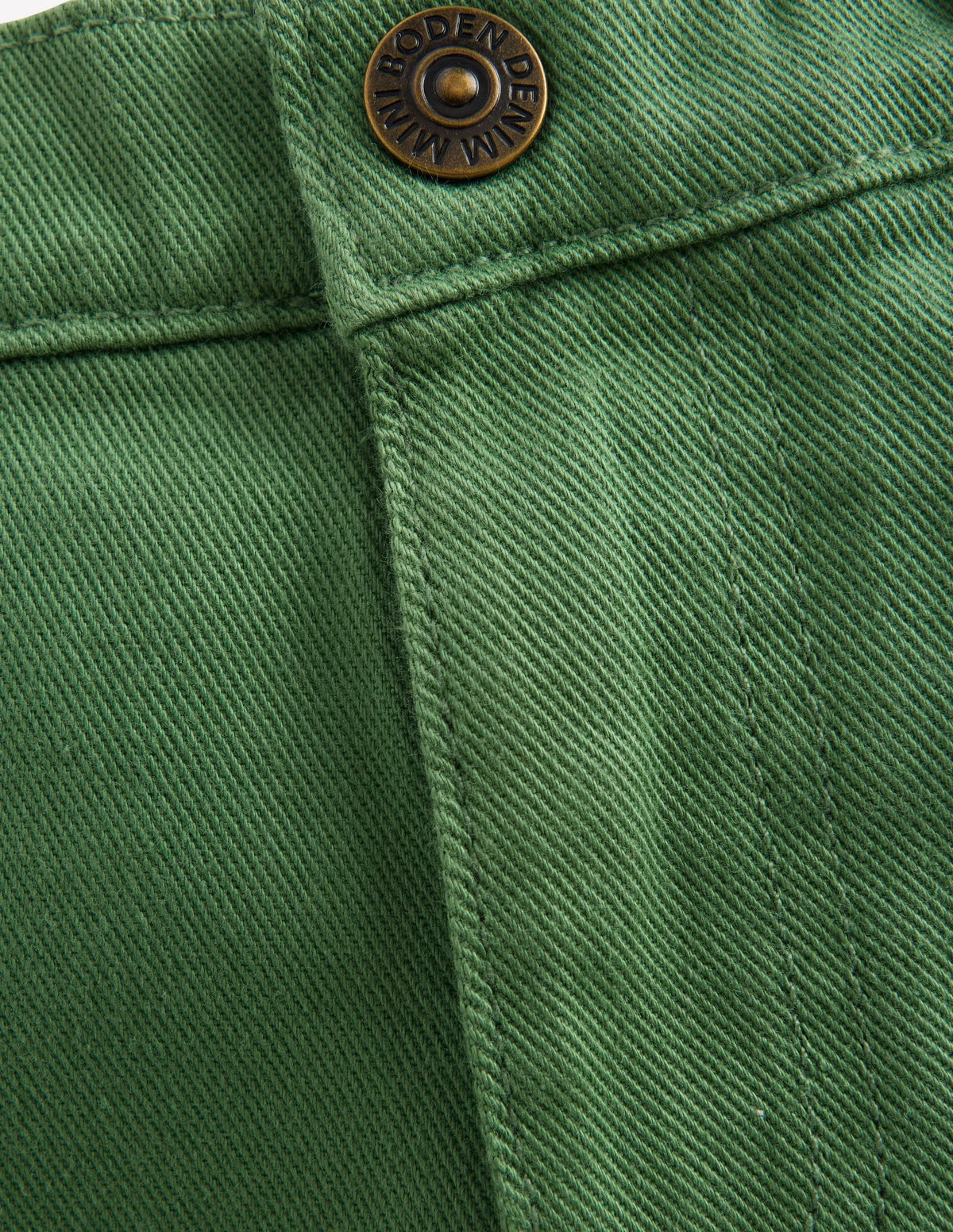 Denim Shorts-Safari Green