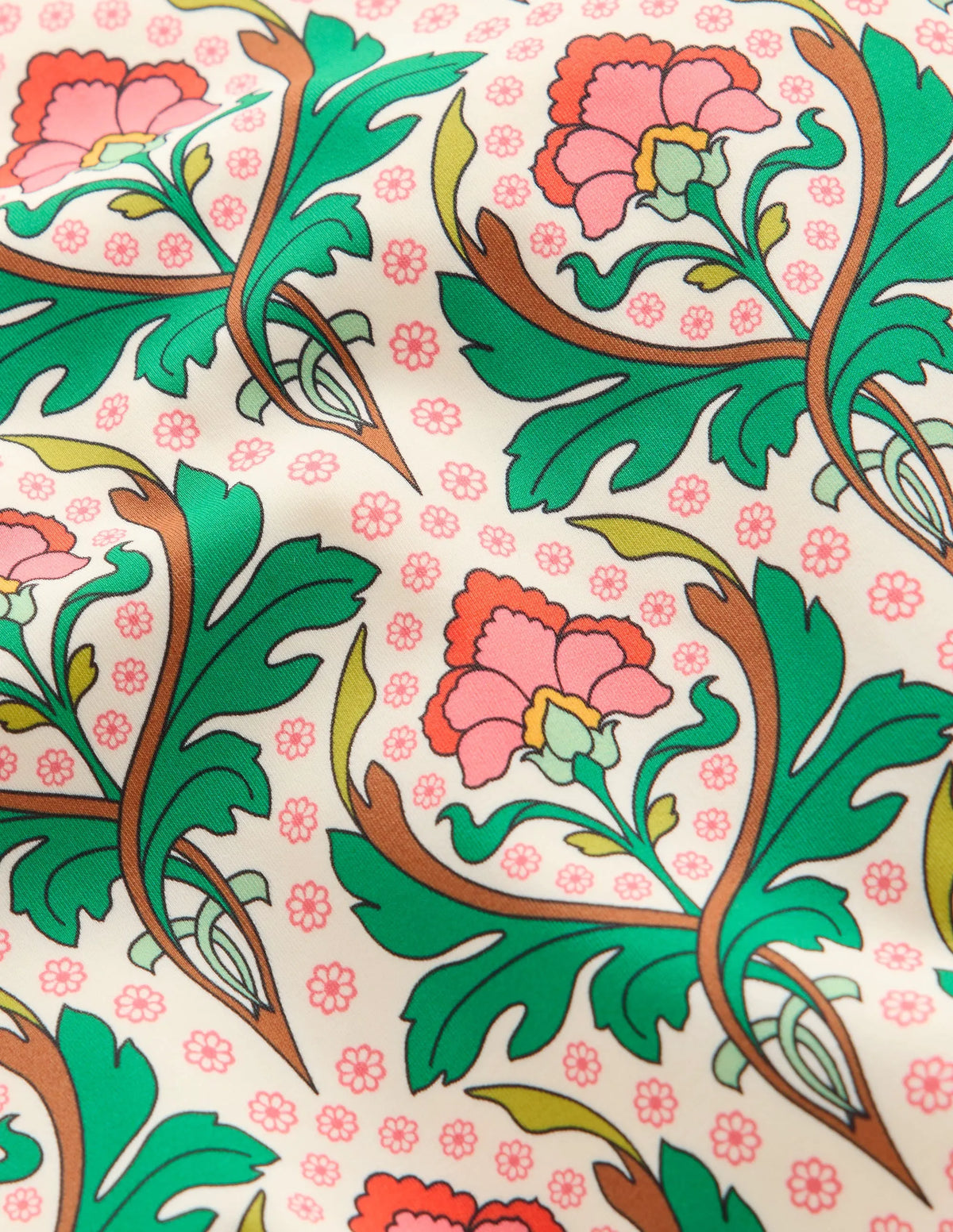 Hallie Frill Strap Swimsuit-Multi Woodblock Floral