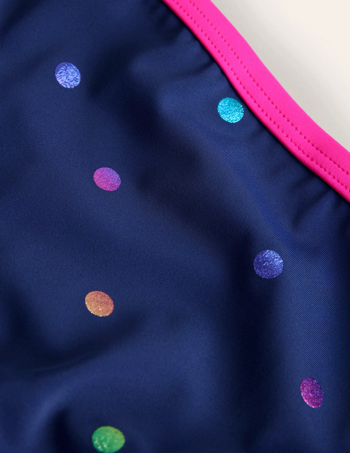 Patterned Bikini Bottoms-Rainbow Foil Confetti Spot