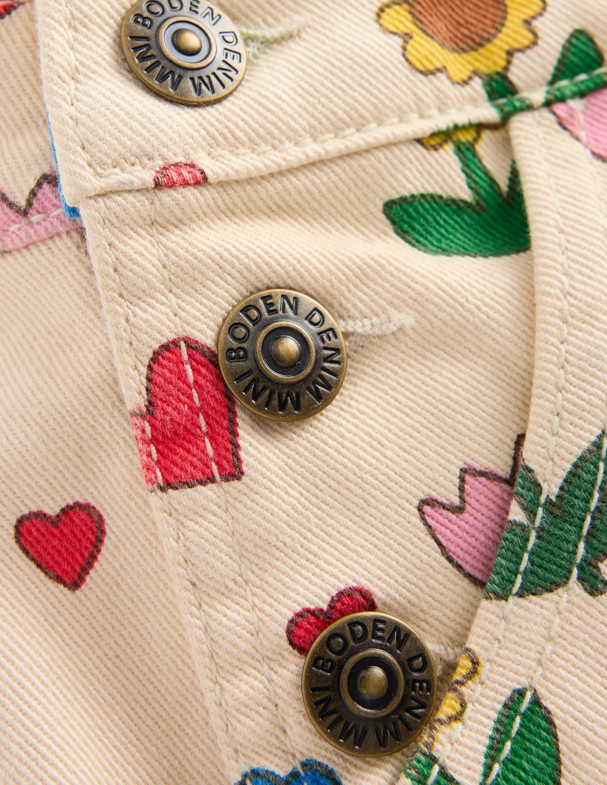 Short Overalls-Ivory Sunflower Garden