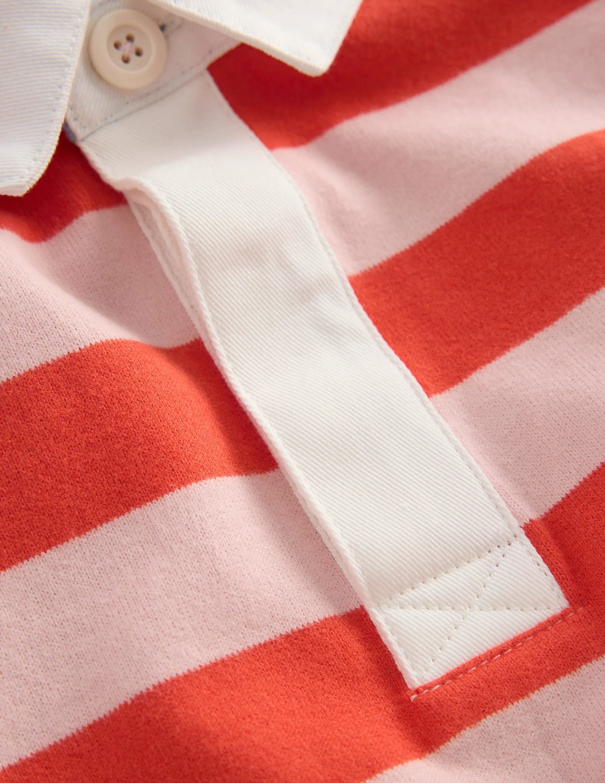 Drop Shoulder Rugby Top-Fiesta/Lotus Stripe