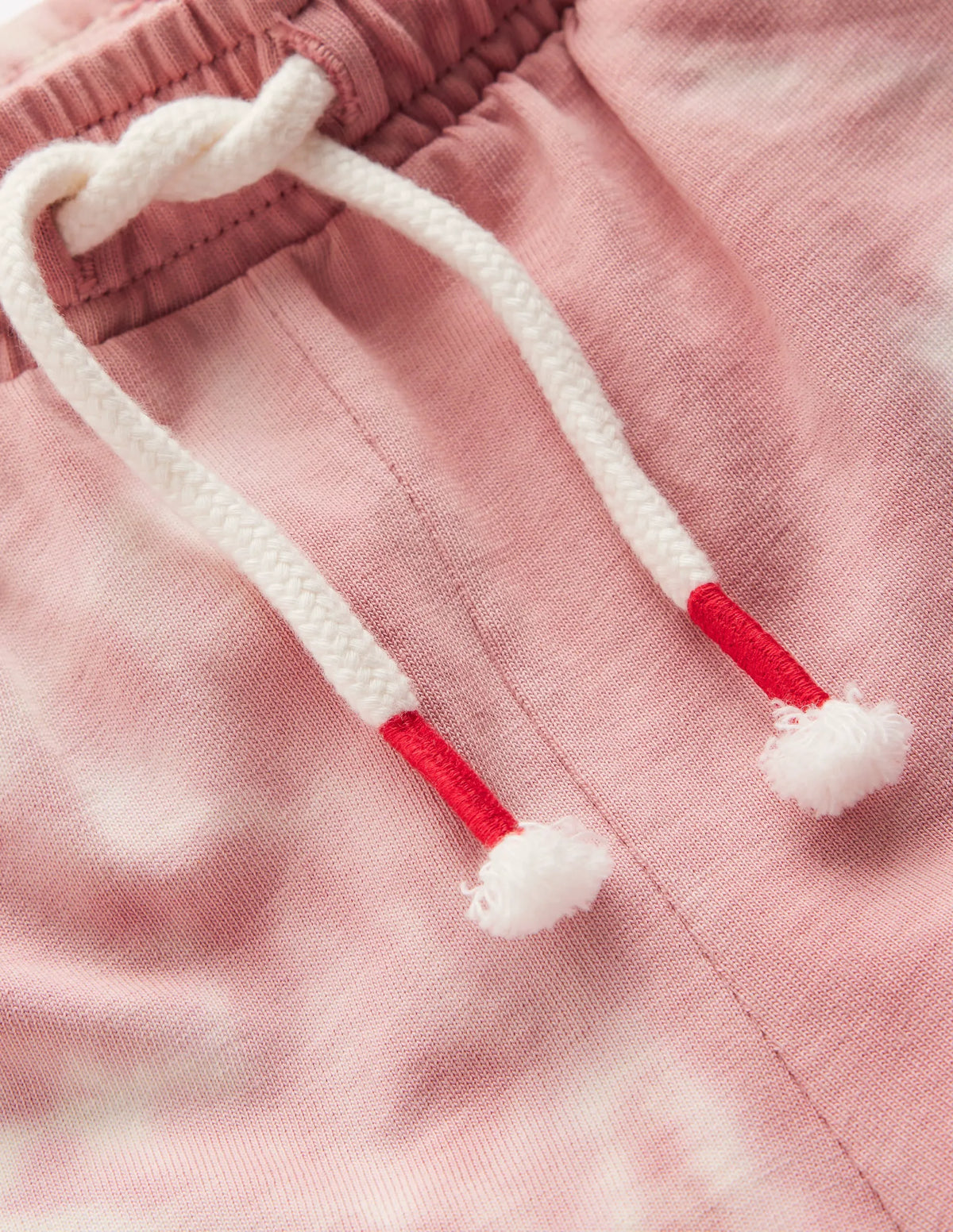 Tie Dye Logo Shorts-Vintage Pink
