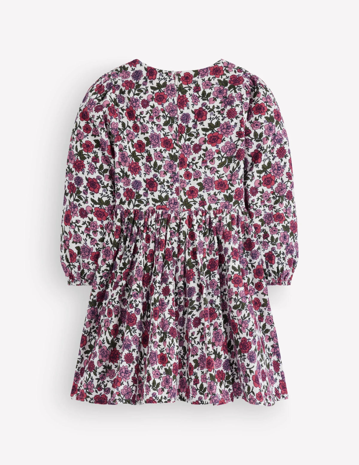 Long Sleeve Heart Dress-Floral Cord