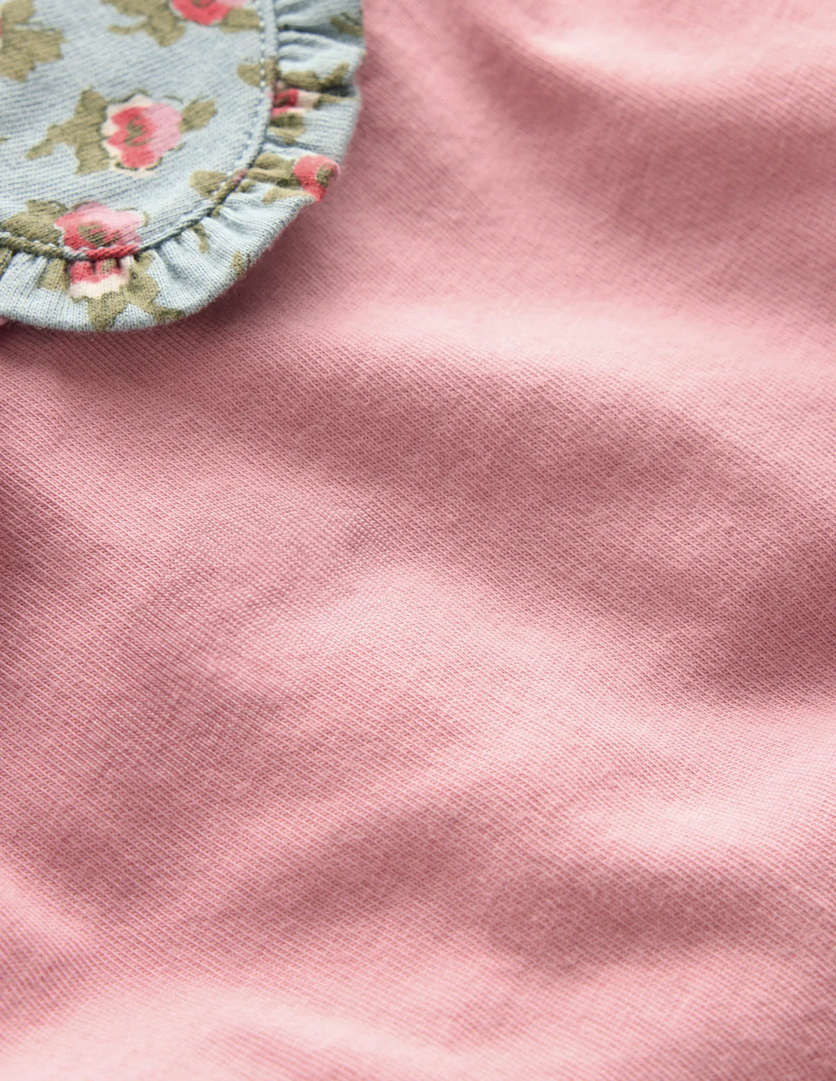Collared Jersey Set-Pink/Blue Ditsy Floral