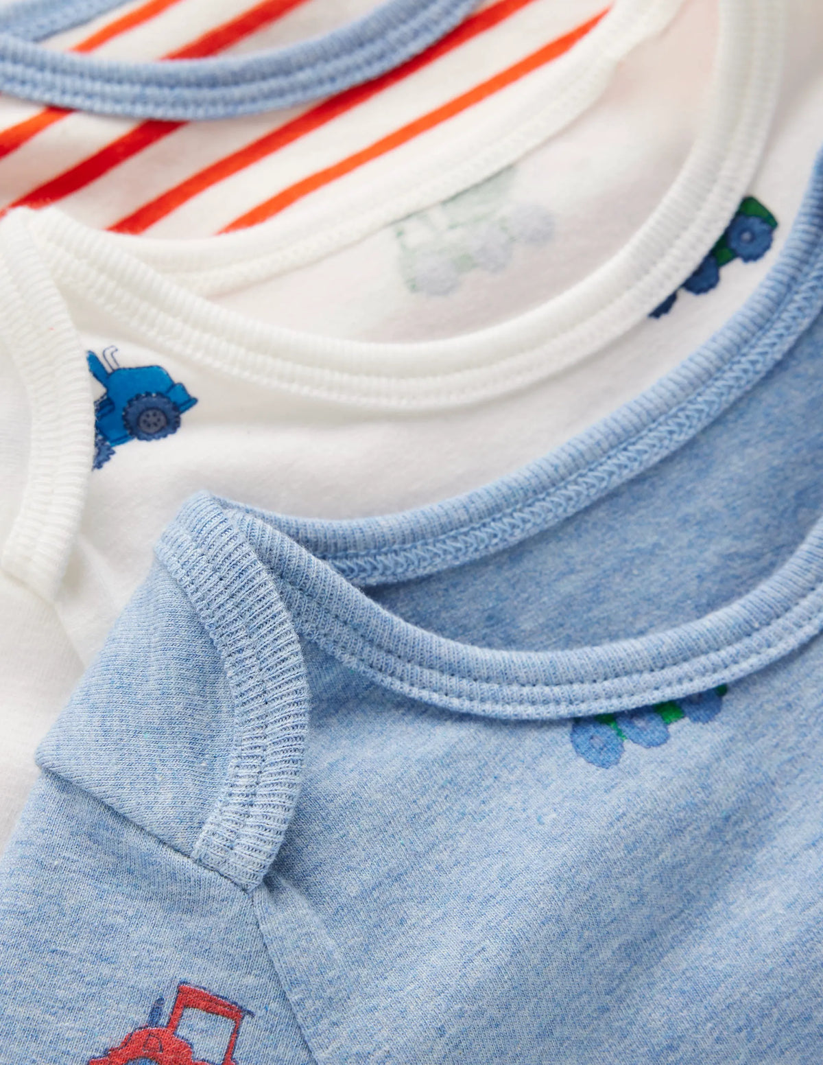 3-pack Cotton Bodies-Blue Construction