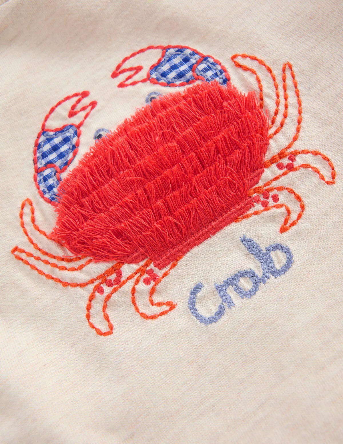 Short Sleeve Logo T-Shirt-Ecru Crab