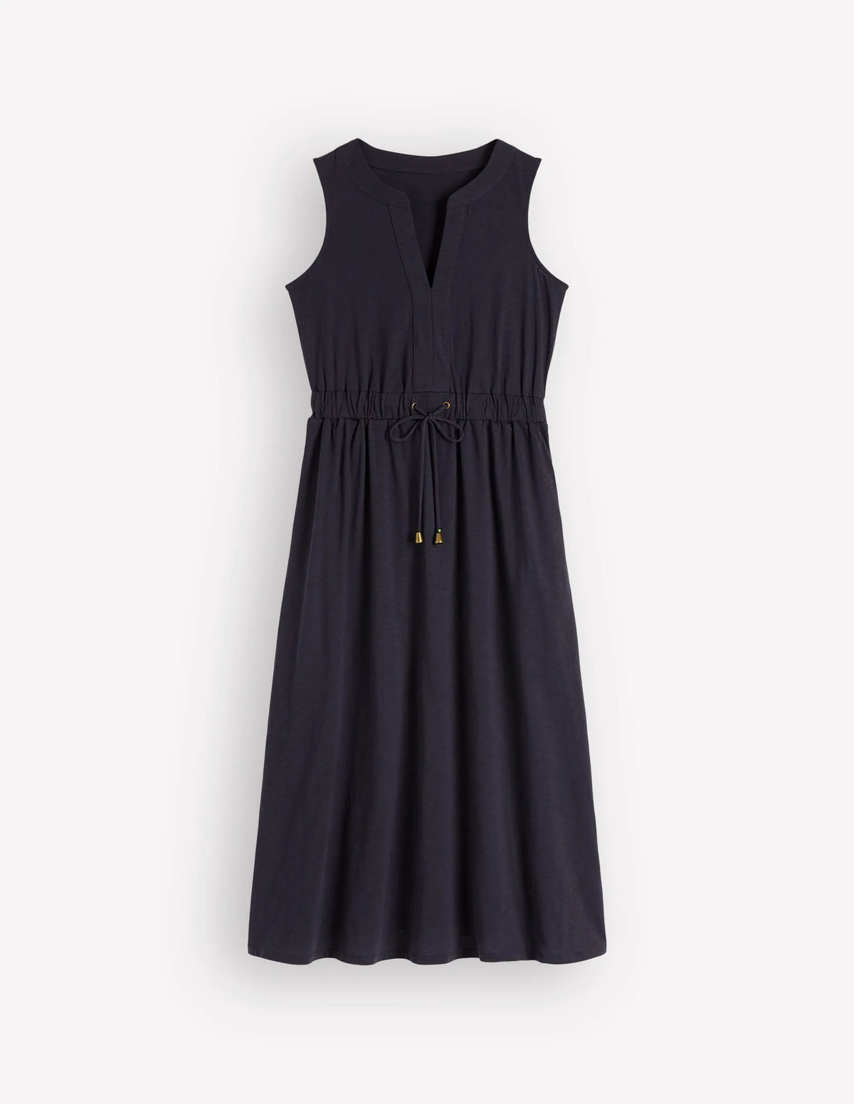 Delphine Midi Sleeveless Dress-Navy