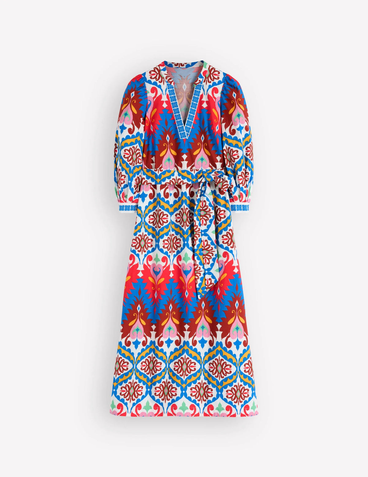 Octavia Cotton Dress-Multi Ikat Dream