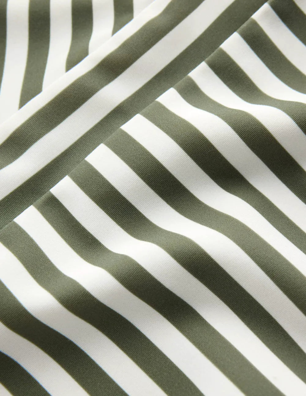 Clean Sweetheart Swimsuit-Olive Ivory Stripe