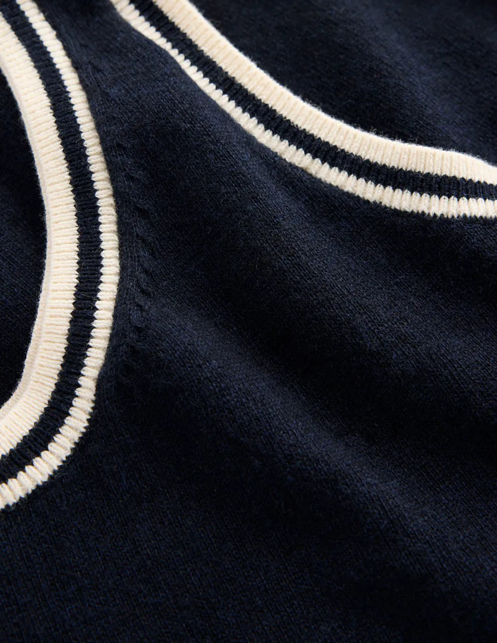 Liz Knitted Tank-Navy