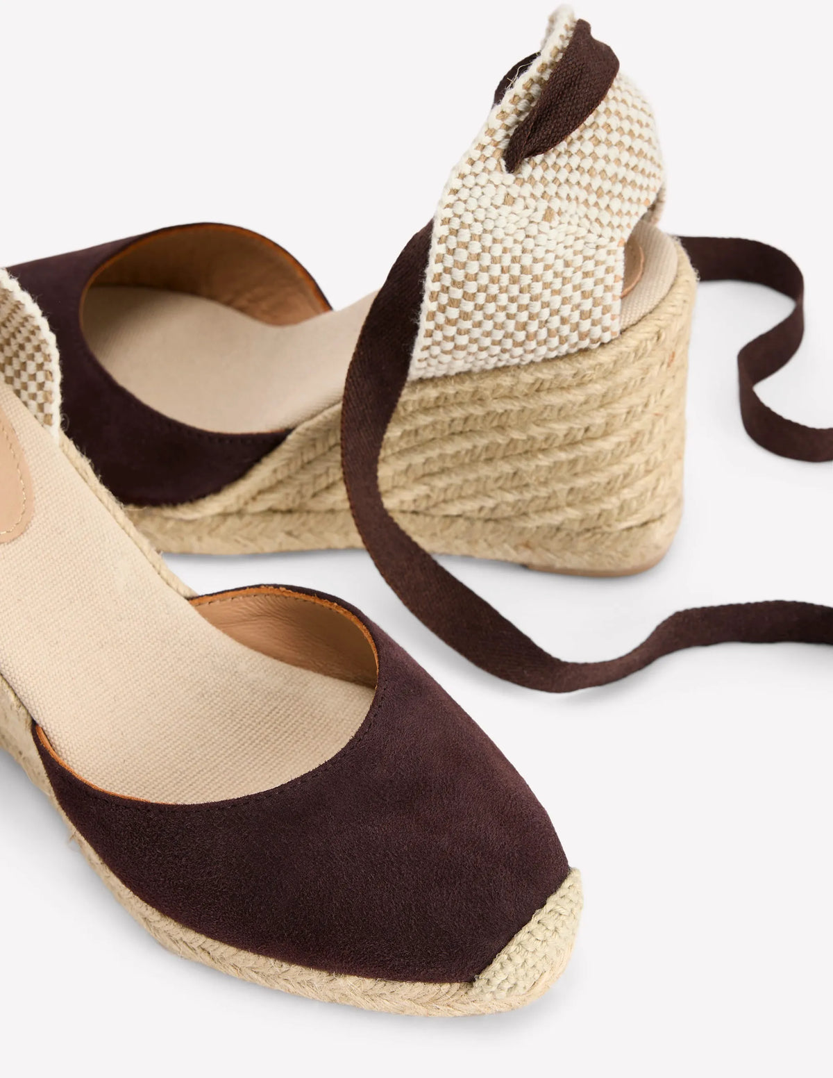 Cassie High Wedge Espadrille-Bitter Chocolate