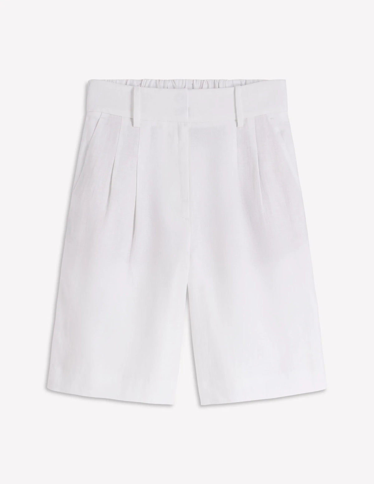 Kensington Linen Shorts-White