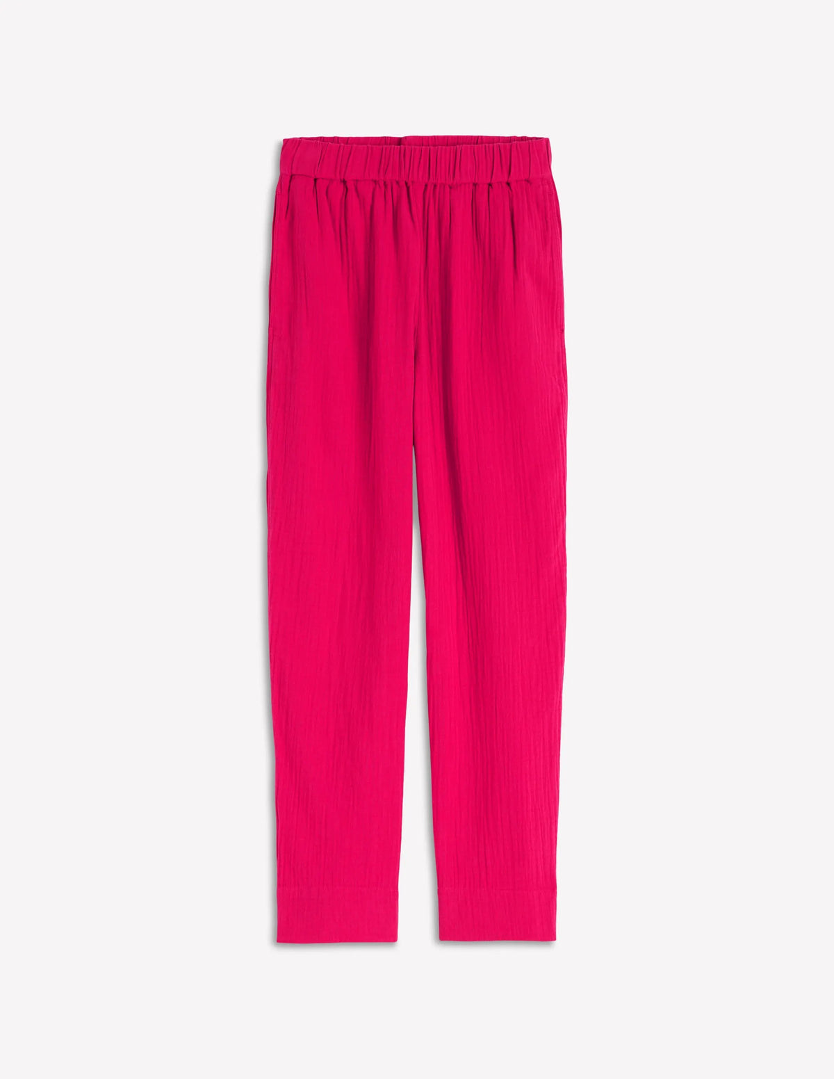 Double Cloth Crop Pants-Pomegranate