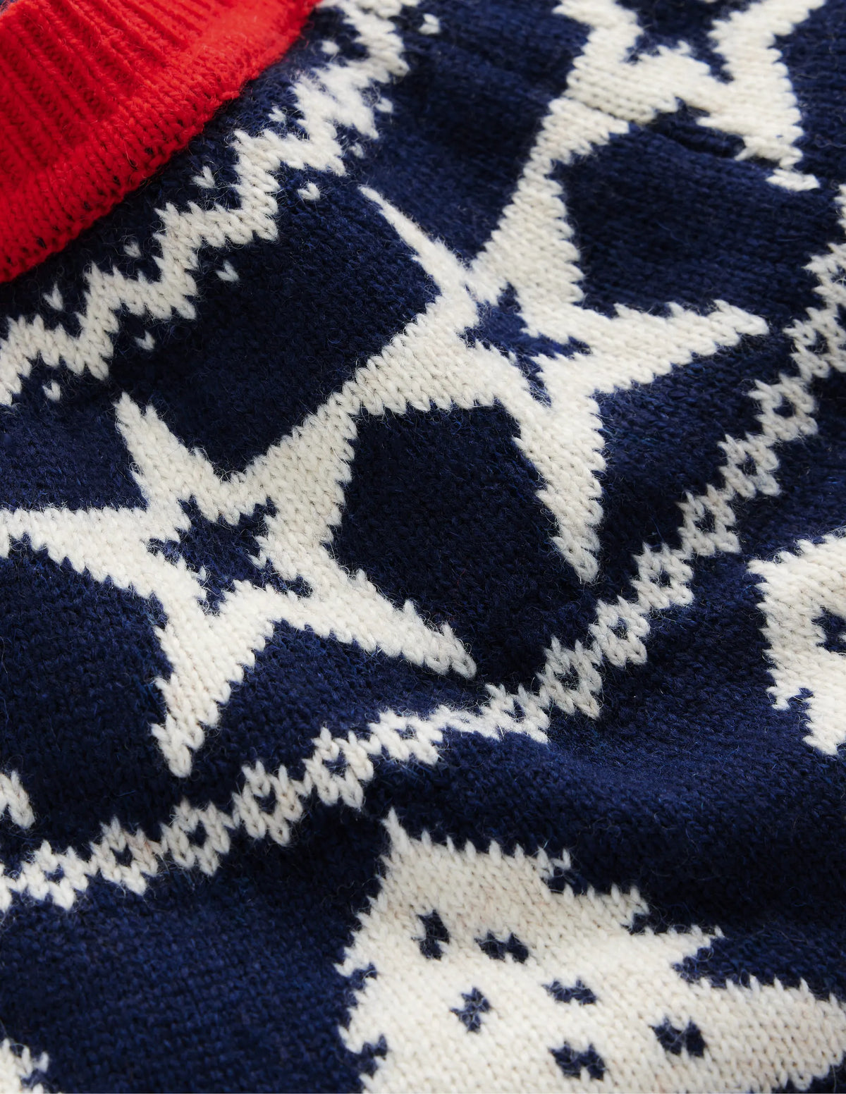 Edie Fair Isle Sweater-Navy reindeer