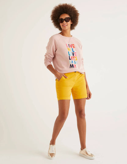 Daisy Chino Shorts-Tuscan Sun